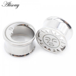 Alisouy 2TK roostevabast terasest p&auml;ikesekuu &uuml;mmargune topelt laienev k&otilde;rvaliha tunnelid pistikud laiendaja venitusm&otilde;&otilde;turid augustamine ehted 10mm