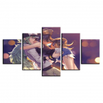 L&otilde;uend Maalimine Kunstpildid Kaasaegne animatsioon Film Sein 5 komplekt Poisid T&uuml;drukud Kallistavad Plakatid Prinditud Kodu Dekoratiivne Tuba Raamitud Modulaarne Raamita 20x35cm*2 20x45cm*2 20x55cm*1