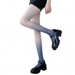 Naiste sukkp&uuml;ksid, gradientkontrastv&auml;rv k&otilde;rge elastsusega k&otilde;hn &otilde;huke pehme kommiv&auml;rvi libisemisvastane Cosplay j&otilde;udlus sukkp&uuml;ksid pikad sokid