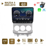 Android autoraadio MAZDA 5 2005-2010 jaoks koos nupunupuga 10 tolline multimeediumipleier, navigeerimisseade, GPS Carplay 2+32 GB