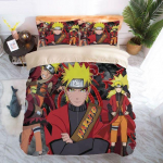 Multifilm Naruto Sasuke Kakashi anime &uuml;li&otilde;pilaste &uuml;hiselamu &uuml;he voodilina tekikate kolmeosaline komplekt kaheinimese voodipesu neljaosaline komplekt 140x200cm 3pcs