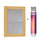 Lavendel Iris + pildiraam 150 minikatseklaasiga pusle Maailmakuulus maaliseeria reisim&otilde;istatus YC-M valge