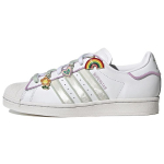 Adidas Superstar pitsip&auml;rlitega - Valge lilla naiste tossud Cloud-White Linen-Green Bliss-Lilac GY9867 36⅔