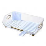 Multifunktsionaalne k&ouml;&ouml;gin&otilde;ude riiul BPA-vaba plastikust potti taldrikkauss t&uuml;hjendushoidik &Otilde;htus&ouml;&ouml;gipannid S&ouml;&ouml;gipulgad Lusikas hoiuriiul K&ouml;&ouml;gin&otilde;ude korrastaja