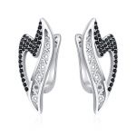 Black Awn Black Stone Jewelry Drop k&otilde;rvar&otilde;ngad naistele Hoop Ear King k&otilde;rvar&otilde;ngas
