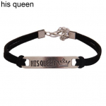 Tema kuninganna, tema kuningas, paari k&auml;ev&otilde;ru, mis sobib k&auml;ev&otilde;rudega, armastajate ehteid His Queen