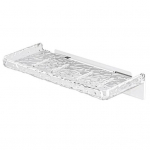 Vannitoa hoiustamisrest L&auml;bipaistev akr&uuml;&uuml;list laineline disain Lihtne puhastada Ruumis&auml;&auml;stlik seinale paigaldatav seebikorter vannitoa jaoks