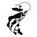 Naljakas kalap&uuml;&uuml;k kaluri kalapaat auto s&otilde;iduki helkurkleebised kleebiskujundus must