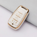 6 nupuga TPU autov&otilde;tme korpuse kate Jeep Renegade Grand Cherokee Dodge Charger Ram 1500 2500 3000 Challenger Chrysler Journey jaoks Key Case valge
