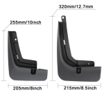 4Pcs/Set Splash Guards For Chery Tiggo 7 Pro  Mud flaps Mudflaps Fender Mudguard Front Rear Car Accessories Parts Wheel black