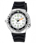 Suhe FreeDiver Heelium Safe Sapphire Quartz White sihverplaadiga 1038EF102V-WHT 1000M meeste k&auml;ekell valge