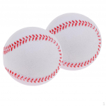 2 tk pehmed pesapallid, vahuga pesapallid lastele teismelistele m&auml;ngijatele treeningpallid &ndash; valge