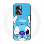 Coque Realme V23 stitch cute ohana stitch bleu front bleu