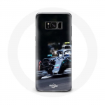 Musta v&auml;rvi &uuml;mbris Samsung Galaxy S8 vormel 1 Valtteri Bottas F1 Racing Driver jaoks