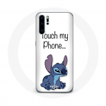 Huawei P30 Lilo &uuml;mbris ja Stitch armas valge taust