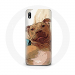 Coque pour Samsung Galaxy A10 American Pit Bull Terrier Marron