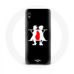 Coque pour Samsung Galaxy A10 Hunter x Hunter Manga Logo Noir