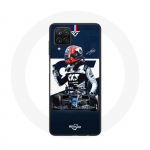 &Uuml;mbris Samsung Galaxy A22 4G Vormel 1 Max Verstappen F1 Racing Driver Blue jaoks