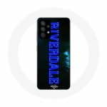 Coque pour Samsung Galaxy A13 4G / A13 4G Lite Riverdale S&eacute;rie Logo bleu