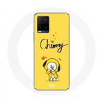 Coque pour Vivo Y21s 2021 / Y21 2021 BTS Bangtan Gar&ccedil;ons BT21 Chimmy Jimin Fond Jaune