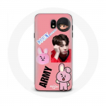 &Uuml;mbris Samsung Galaxy S4 BTS Bangtan Boy BT21 Cooky Jungkook ARMY jaoks