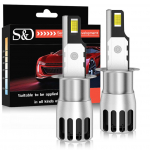 2tk 40000LM H1 LED pirn esitulede lambid Canbus H3 Mini CSP vasktorudega kaugtuled autode udutulede jaoks auto 12V 6000K H3