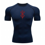 Anime Meeste kompressioons&auml;rk Fitness Sport Jooksmine Tight J&otilde;usaali Ts&auml;rgid Sportlik Treening Kiirelt kuivavad topid Tee Suvi L