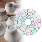 Ringikujuline jaotur keraamika trimmer, savist skulptuurit&ouml;&ouml;riist keraamika kraapimisvorm ratta jaoks S