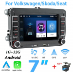 2Din Android Carplay GPS-auto multimeediumipleier Volkswagen Golf Polo Tiguan Passat b7 b6/SEAT Leon/Skoda Octavia 2+64GB jaoks 1+32GB