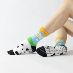 Uued puuvillased loomingulised tr&uuml;kitud s&auml;&auml;re keskosa joogasokid Pilatese sokid libisemiskindlad spordisokid sisetantsu treeningute p&otilde;randasokid One size