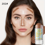 Multifunktsionaalne kontuurimispulk matt peitekreem jumestuskreem Bronzer Stick Nose Shadow Stick Face Definition Solid Contouring Cream meigipulk 202#