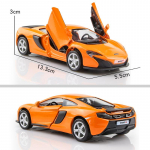 5-tolline metallist autosimulatsioon, peen survevalu ja m&auml;nguasjas&otilde;iduk McLaren 650S Supercar RMZ city 1:36 sulamist mudelikingitused lastele