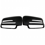 Rear view Mirror Covers For Mercedes-Benz W204 E W212 W176 W246 CLS C218 GLA X156 ABS Carbon Fiber Gloss Black Bright black
