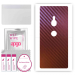 apgo skin sticker film foil vinyl for the BACK compatible with Sony Xperia XZ2, scratch-resistant, easy to install - Carbon Chameleon CAKA5