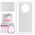 apgo Protective Skin Sticker for the back compatible with Huawei Mate 40 RS P Design, Wrap Film, Foil, Vinyl - Pattern Transparent Carbon