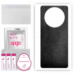 apgo Protective Skin Sticker for the back compatible with Honor X9 4G, Wrap Film, Foil, Vinyl - Pattern Black Leather