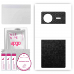 apgo Protective Skin Sticker for the back compatible with Vivo X Flip, Wrap Film, Foil, Vinyl - Pattern Black Honeycomb