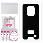 apgo Protective Skin Sticker for the back compatible with Ulefone Armor 9, Wrap Film, Foil, Vinyl - Pattern Matte Black