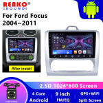 REAKOSOUND Auto raadio Traadita CarPlay Android Auto Ford Focus 2 2004~2011 jaoks 4-tuumaline Multimeedia GPS BT Monitor 2din Autoraadio white 2+32CP