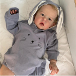 50cm riidest keha nukk Liam m&auml;nguasi V&auml;rvitud vasts&uuml;ndinud beebinukk juurdunud juuste ja 3D nahaga n&auml;htavad veenid Nukud M&auml;nguasjad Kingitus 50cm cloth body doll