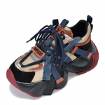 Fujin 6 cm platvormiga kiiluga mood kingad &otilde;hkv&otilde;rk ehtsast nahast naiste s&uuml;gis, paksu tallaga kevadsuvi vulkaniseeriv turske toss 40 punane