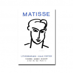 Henri Matisse Vintage plakat Abstraktne Line Art Print Sajandi keskpaiga l&otilde;uendimaal Moodne seinapilt elutoa sisekujunduseks 21x30cm No Framed