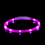 Helendav kaelarihm, koera kaelarihm, lemmikloomade helendav kaelarihm, helendav kaelarihm, USB-laadimisega LED koerte helendav kaelarihm S Length 40cm punane