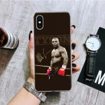 Mike Tyson Boxer Man telefoni&uuml;mbris iPhone'i 11 12 13 14 Pro XS XR X Max 7 8 6 6S Plus Mini + 5 SE mustriga kohandatud Coque kaane jaoks iPhone 11