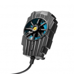 G6 telefoni radiaatoriventilaator Universaalne v&otilde;imas turboga mobiiliventilaator Vaikne klambriga telefonijahuti telefoni jahutusventilaator must