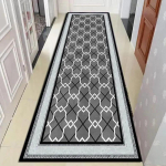 P&otilde;hjamaise stiiliga lihtne tumehall pika koridori vaip libisemisvastane kaasaegne kodu kaunistus villa trepi mat kohandatav koridori vaip 80x120cm