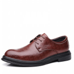 Nahast kingad Meeste &auml;rir&otilde;ivad vabaaja Trendikad kingad Kevad Briti peigmees Korea versioon P Pehme tald pulmadeks Nahast kingad hingavad 38 must