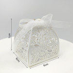 10 tk &otilde;&otilde;nestatud s&uuml;dameroosi laserl&otilde;igatud maiuspalad lindiga kinke kommikarbid Disain Pulma s&uuml;nnip&auml;evapeo kujundus Suveniiriabielu Other