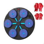 T&auml;iustatud elektrooniline poksitreener v&otilde;itluskunstide ja fitnessi jaoks Black Pad Red Gloves