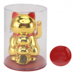 P&auml;ikeseenergiaga lehvitav k&auml;sivarre Fortune Cat 4,5-tolline Lucky Cat k&auml;tega lehvitav ornament naeratav Hiina Fengshui Wealth De